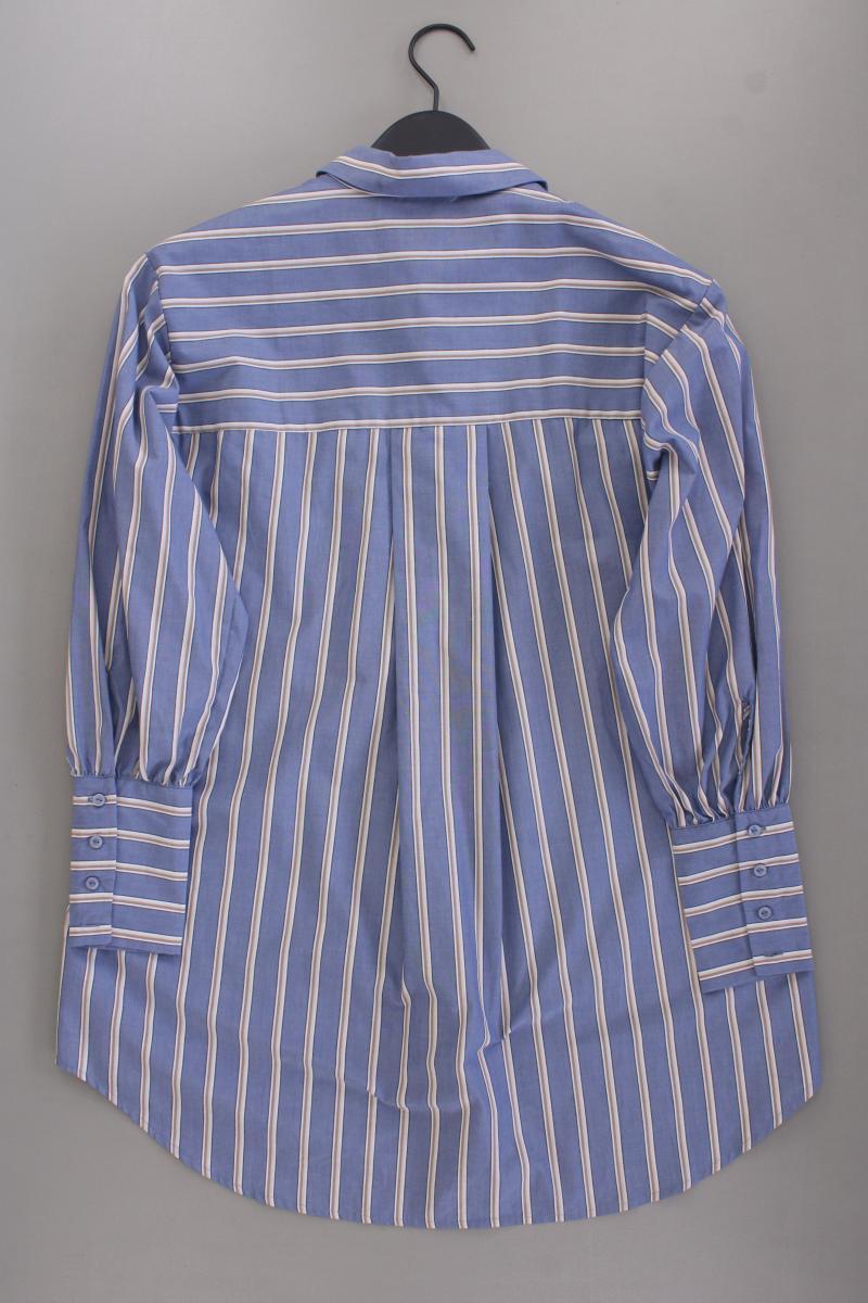 Vila Longbluse Gr. 36 gestreift Langarm blau aus Polyester