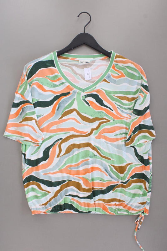 Tom Tailor Kurzarmbluse Gr. XL mehrfarbig aus Viskose