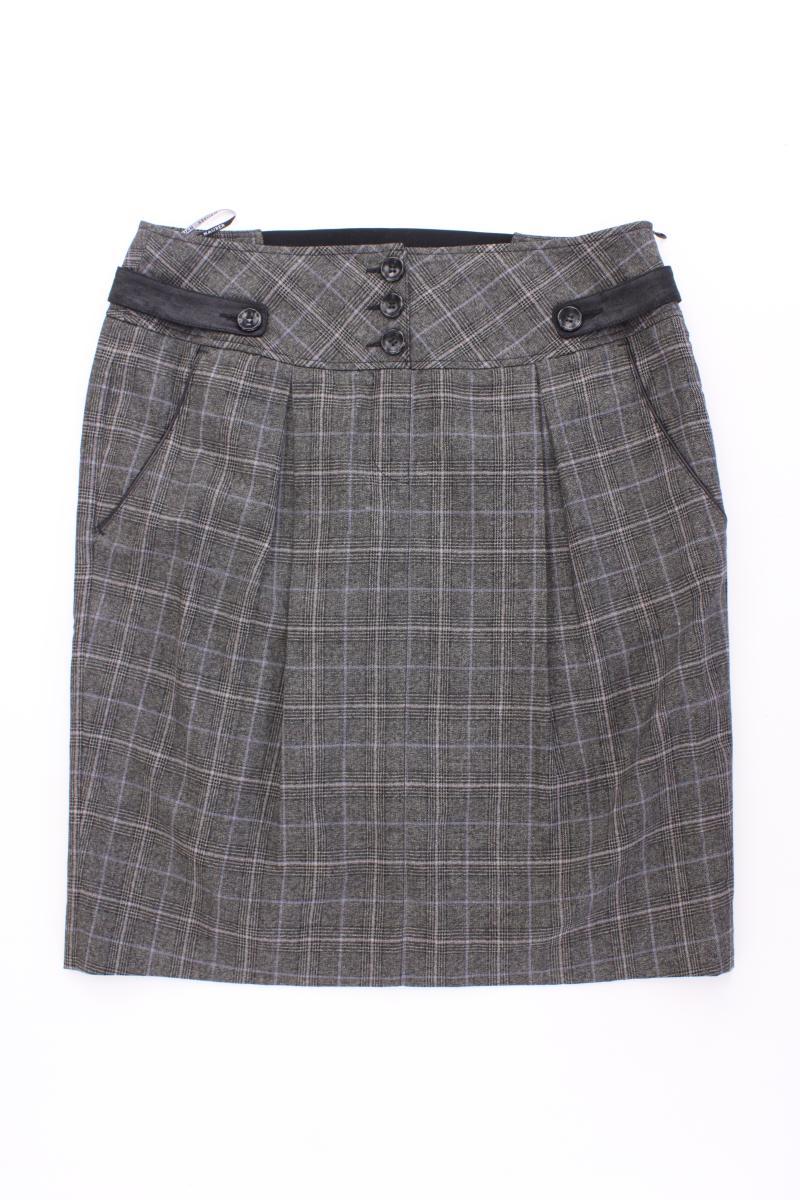 Hauber Wollrock Gr. 40 kariert grau