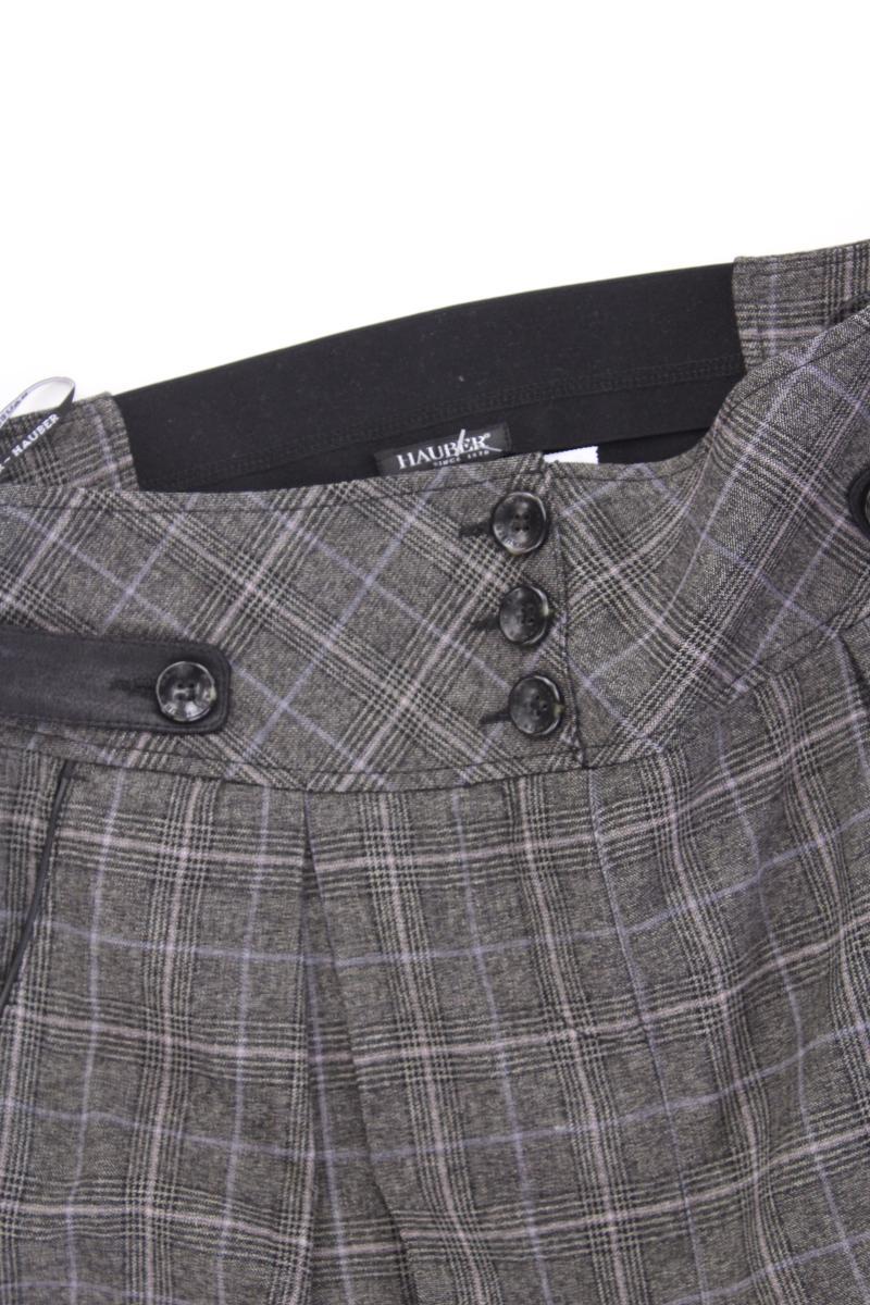 Hauber Wollrock Gr. 40 kariert grau