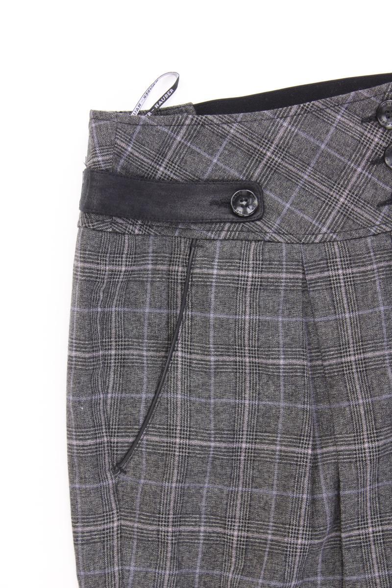 Hauber Wollrock Gr. 40 kariert grau