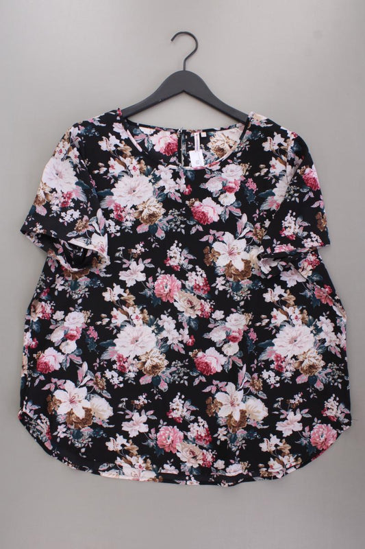 Only Carmakoma Kurzarmbluse Gr. 48 mit Blumenmuster mehrfarbig