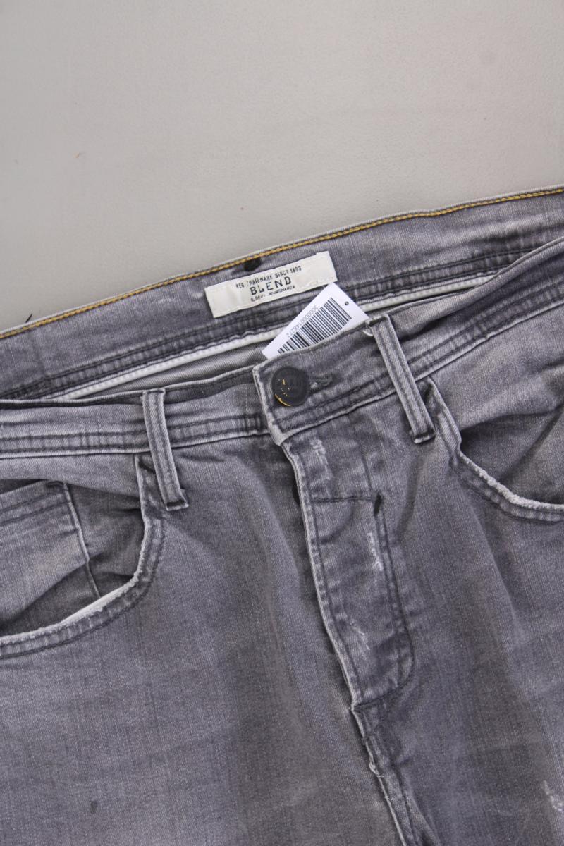 Blend Straight Jeans für Herren Gr. W33/L32 grau aus Baumwolle