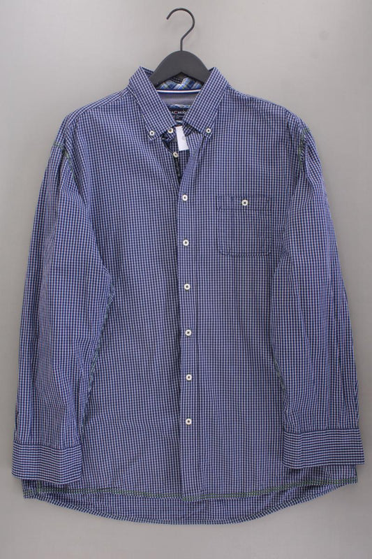 Casa Moda Langarmhemd für Herren Gr. Hemdgröße 45/46 geometrisches Muster blau
