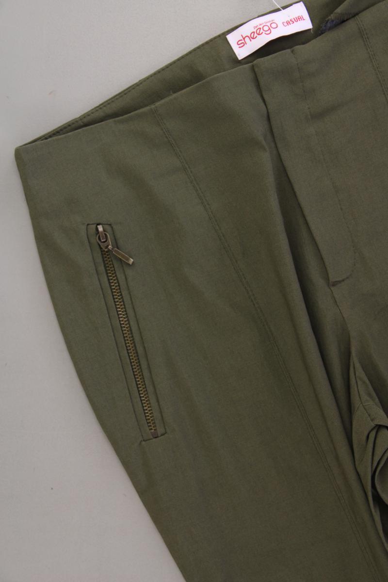 sheego Stretchhose Gr. 40 neuwertig olivgrün aus Viskose
