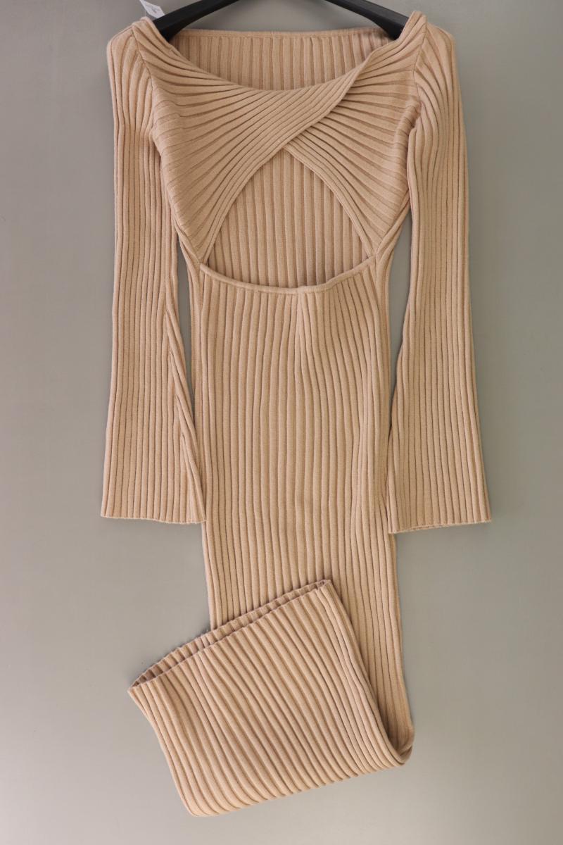 NA-KD Wrap Back Detailed Knitted Dress Gr. XL Langarm braun aus Polyester