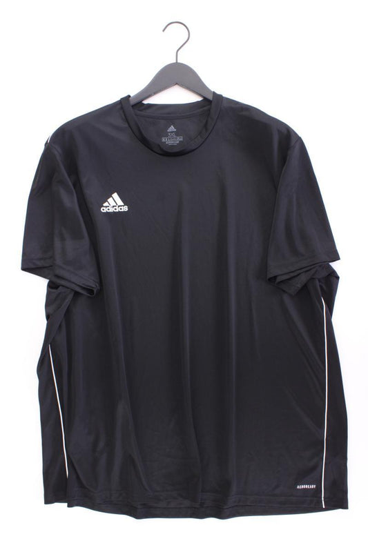Adidas Sportshirt für Herren Gr. XXXL Kurzarm schwarz aus Polyester