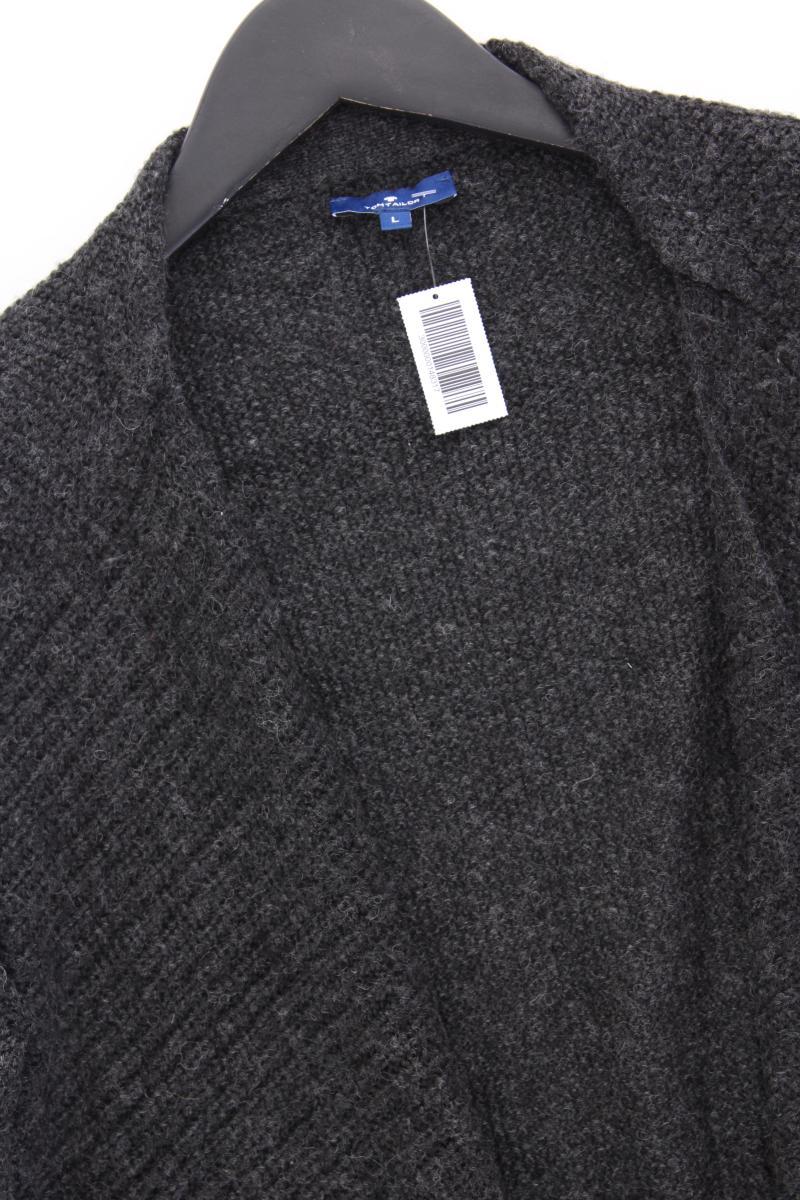 Tom Tailor Strickjacke Gr. L Langarm grau