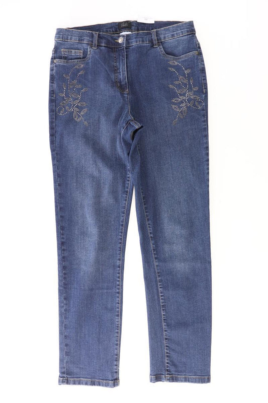 Paola Straight Jeans Gr. 40 mit Glitzer blau aus Baumwolle