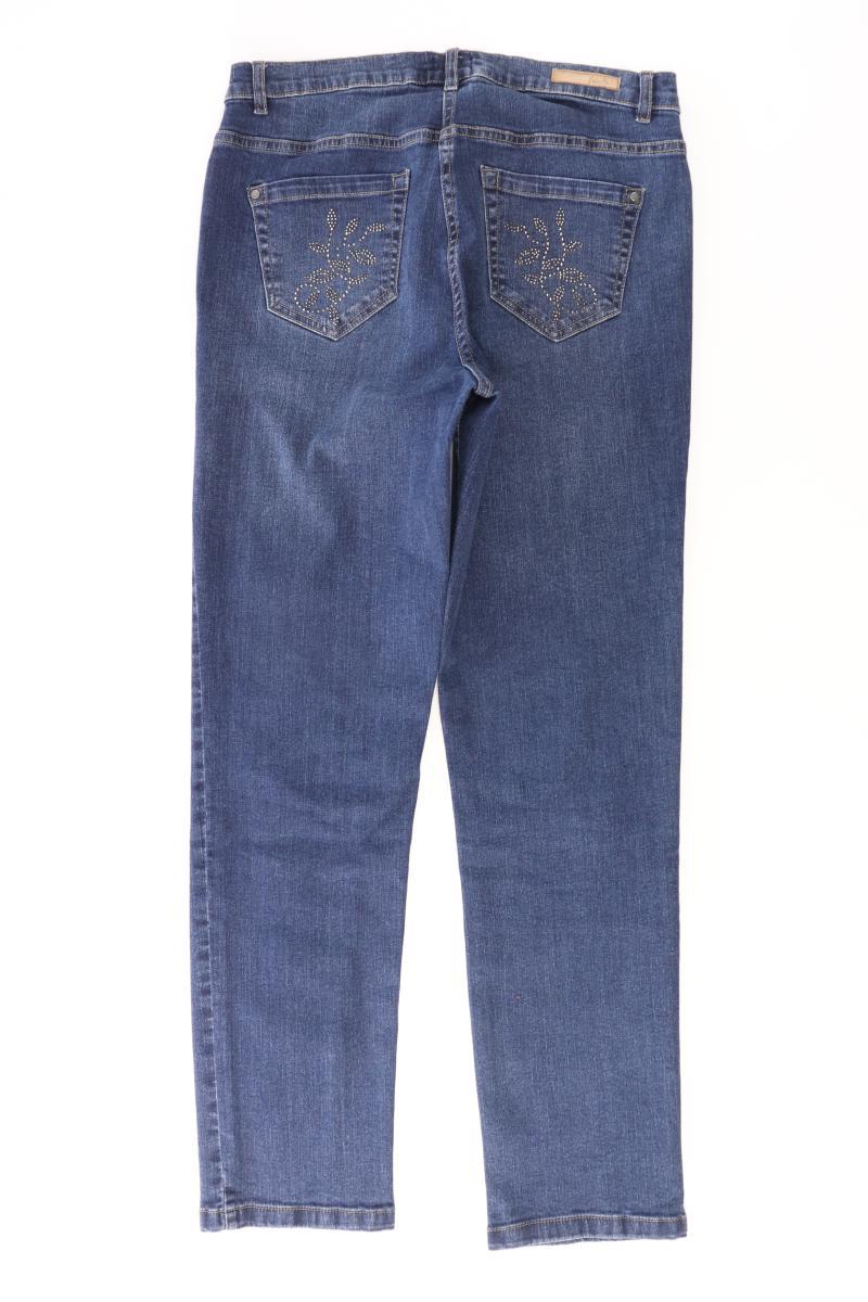 Paola Straight Jeans Gr. 40 mit Glitzer blau aus Baumwolle
