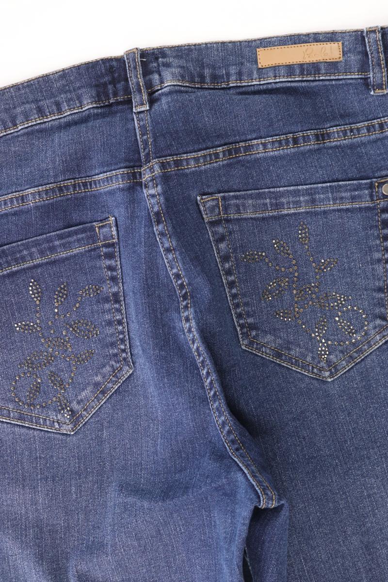 Paola Straight Jeans Gr. 40 mit Glitzer blau aus Baumwolle