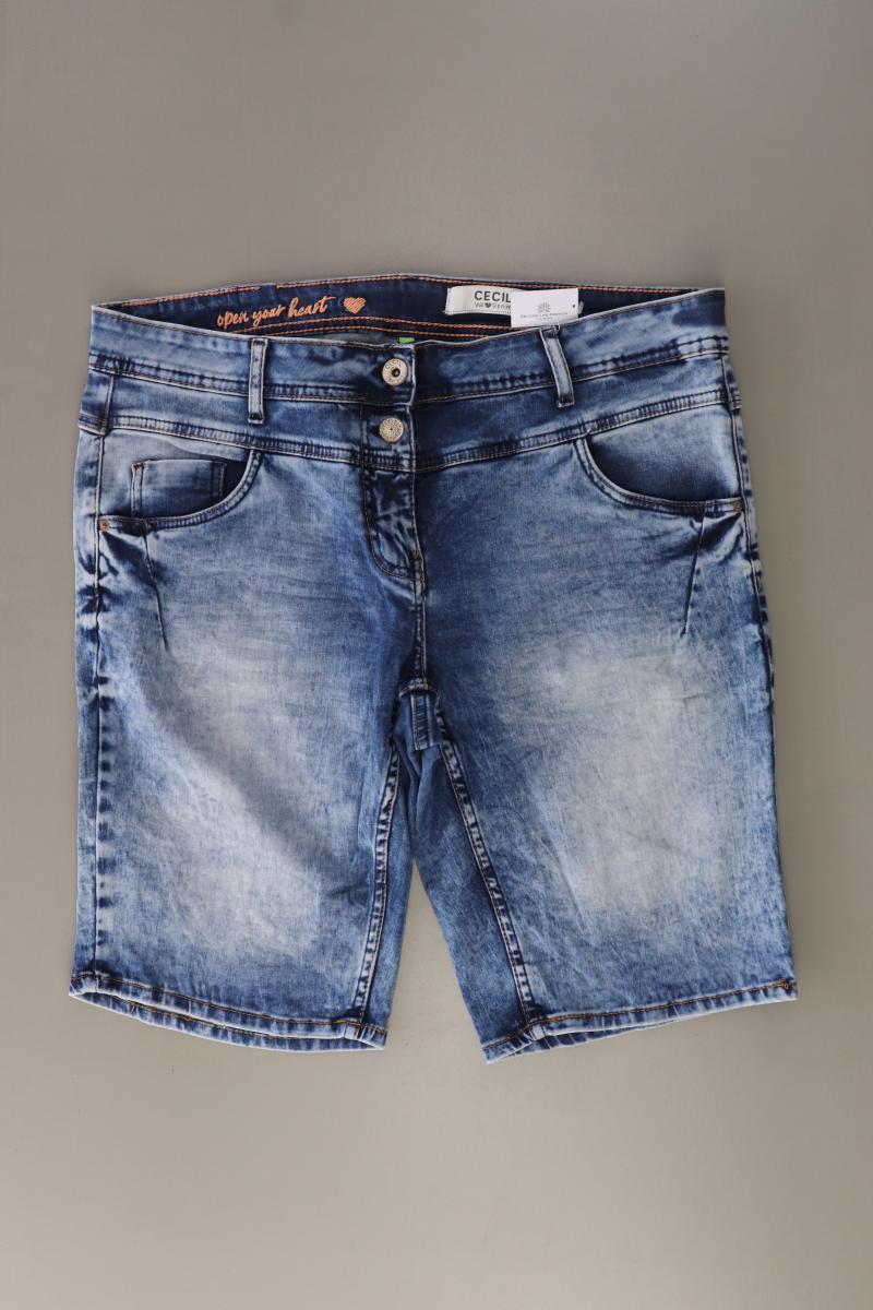 Cecil Jeansshorts Gr. W32 blau aus Baumwolle