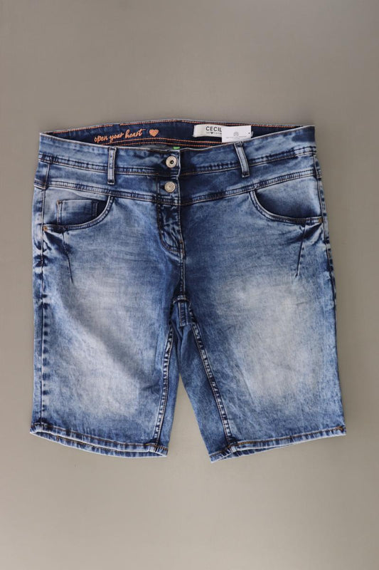 Cecil Jeansshorts Gr. W32 blau aus Baumwolle