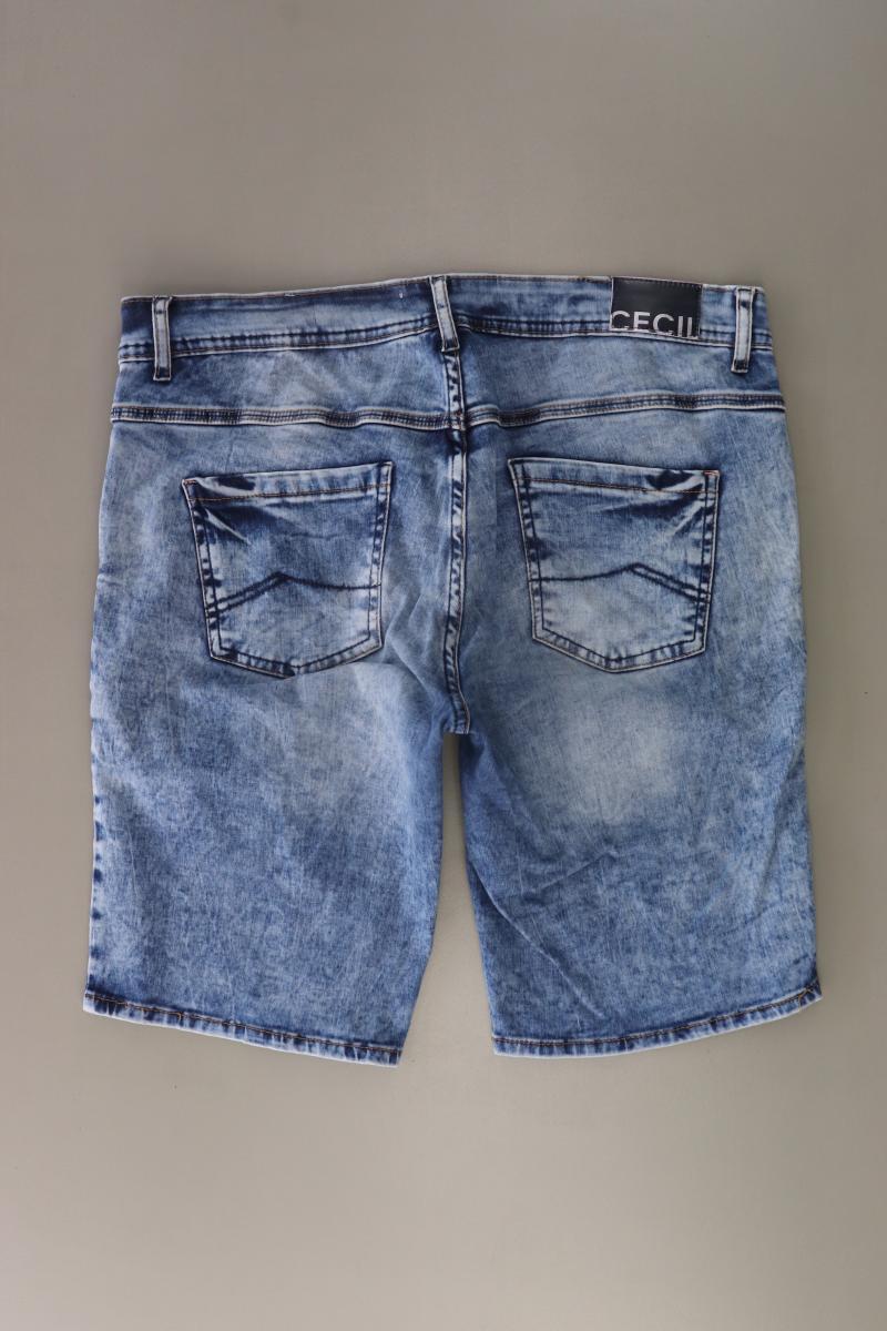 Cecil Jeansshorts Gr. W32 blau aus Baumwolle