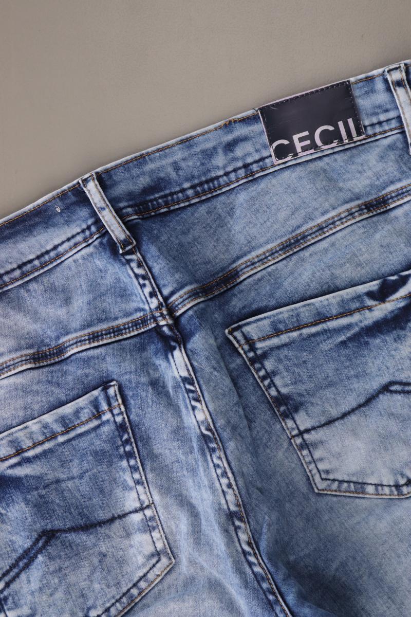 Cecil Jeansshorts Gr. W32 blau aus Baumwolle