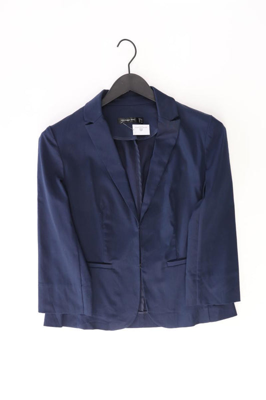 Hallhuber Regular Blazer Gr. 40 blau aus Baumwolle