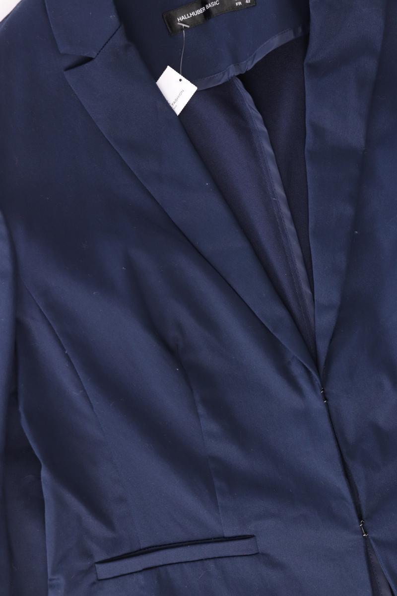 Hallhuber Regular Blazer Gr. 40 blau aus Baumwolle