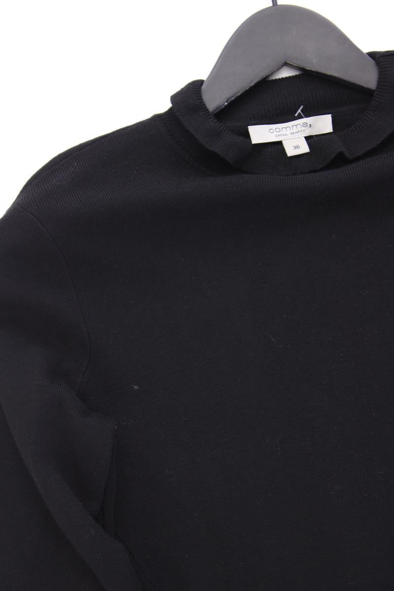 comma, Strickkleid Gr. 36 Langarm schwarz aus Viskose
