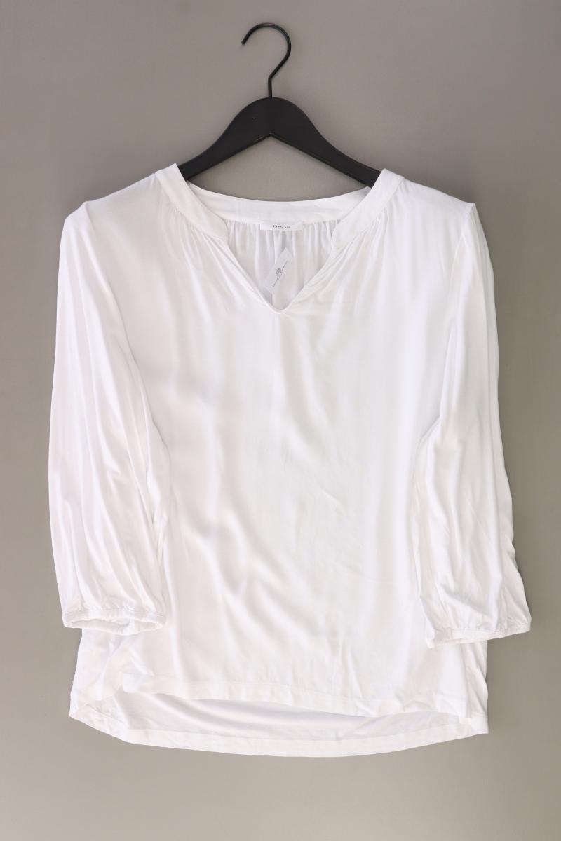 Opus Regular Bluse Gr. 40 3/4 Ärmel weiß