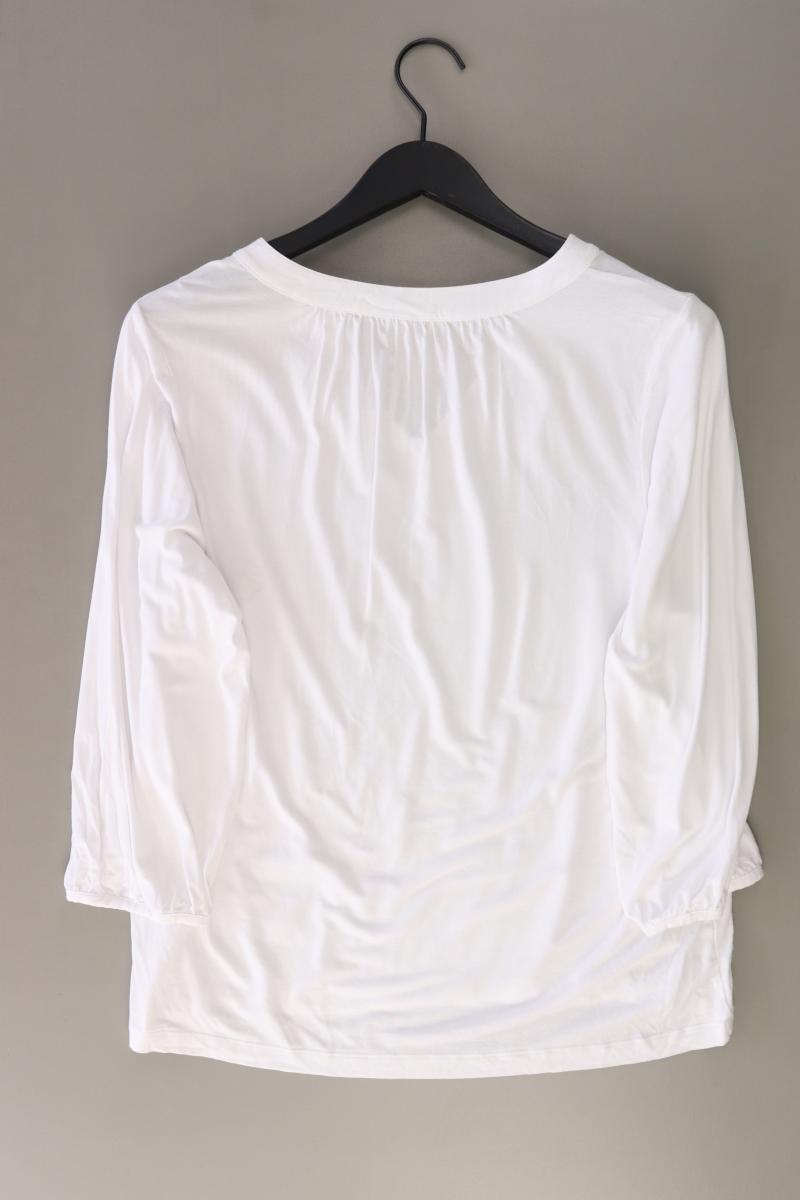 Opus Regular Bluse Gr. 40 3/4 Ärmel weiß