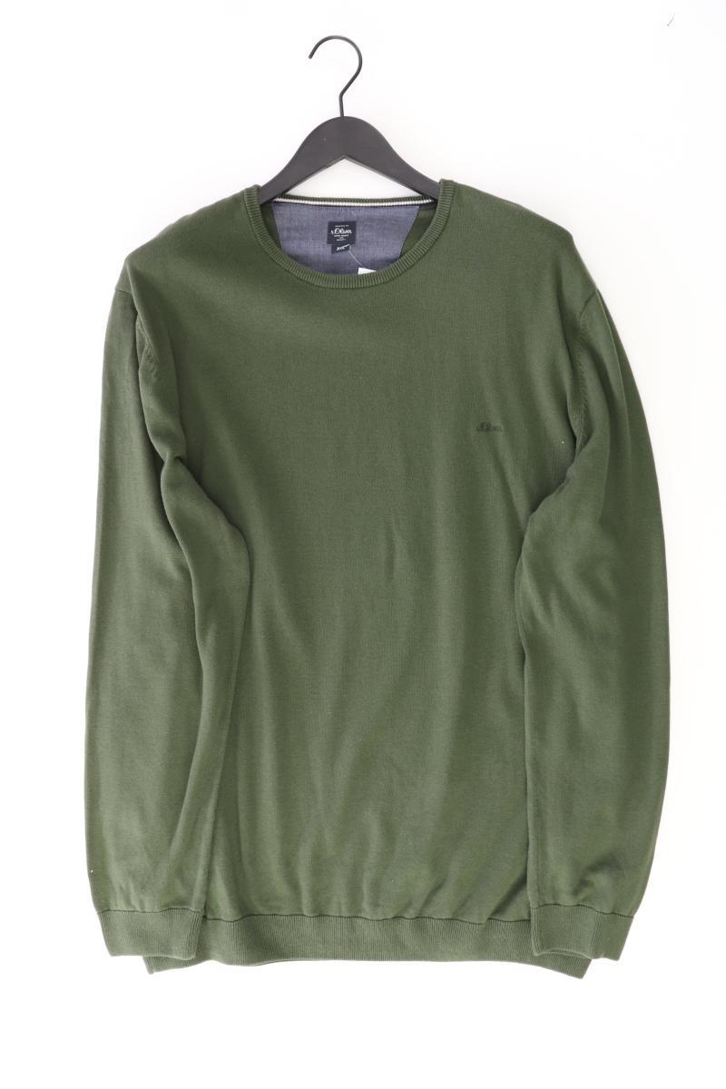 s.Oliver Feinstrickpullover für Herren Gr. XXXL olivgrün aus Baumwolle