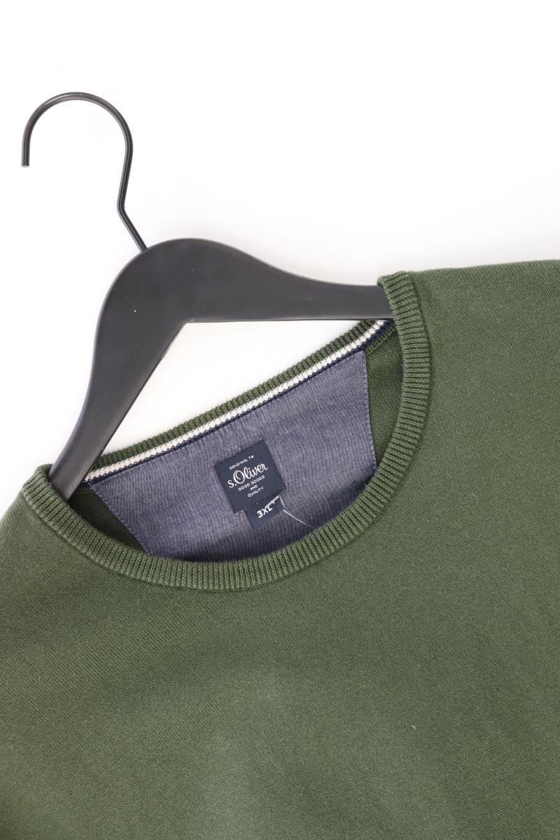 s.Oliver Feinstrickpullover für Herren Gr. XXXL olivgrün aus Baumwolle