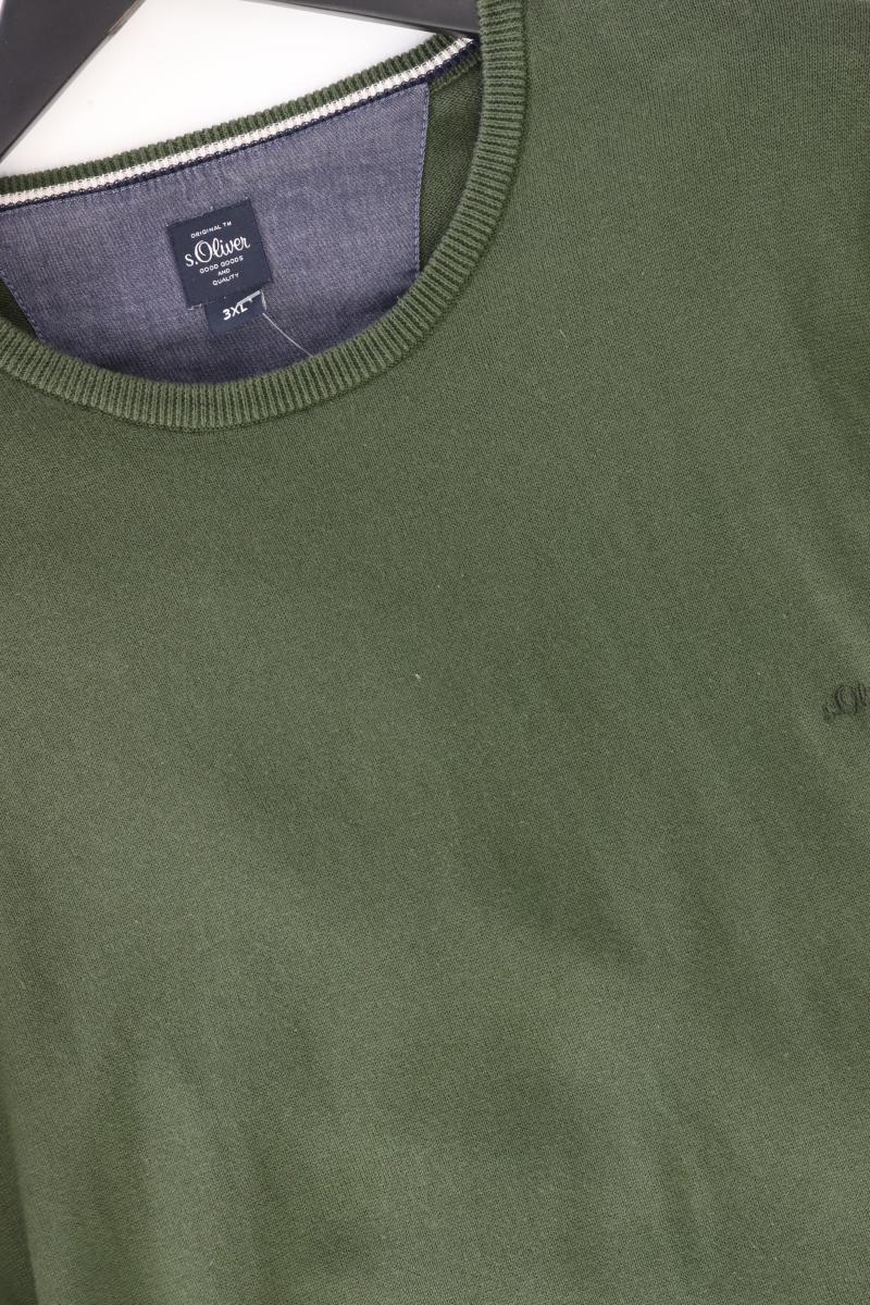 s.Oliver Feinstrickpullover für Herren Gr. XXXL olivgrün aus Baumwolle