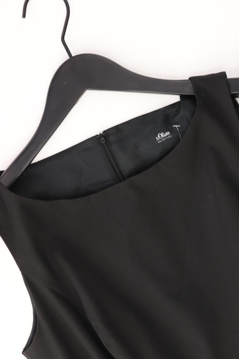 s.Oliver Bleistiftkleid Gr. 36 mit Gürtel Träger schwarz aus Polyester