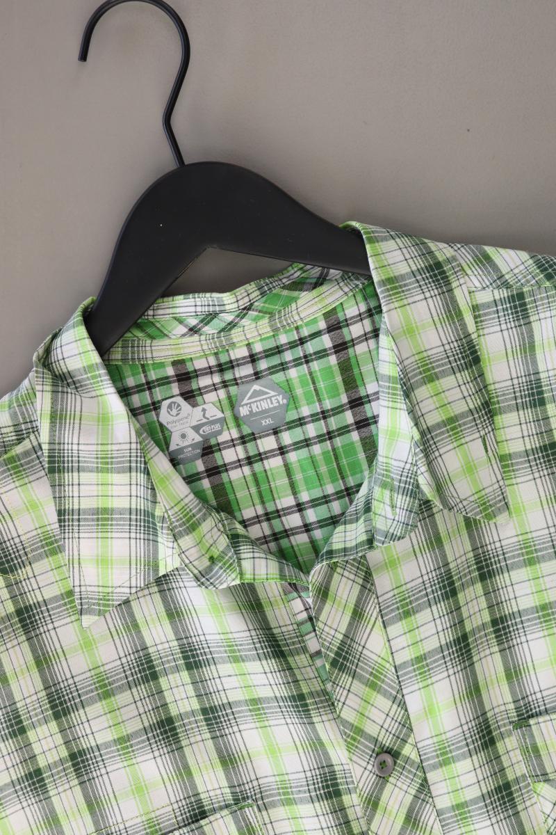 Mckinley Karohemd für Herren Gr. XXL kariert Kurzarm grün aus Baumwolle