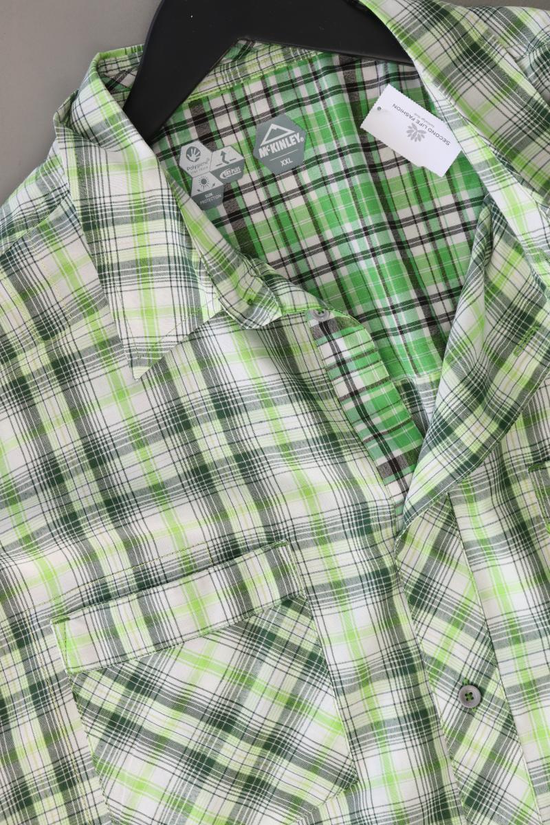 Mckinley Karohemd für Herren Gr. XXL kariert Kurzarm grün aus Baumwolle