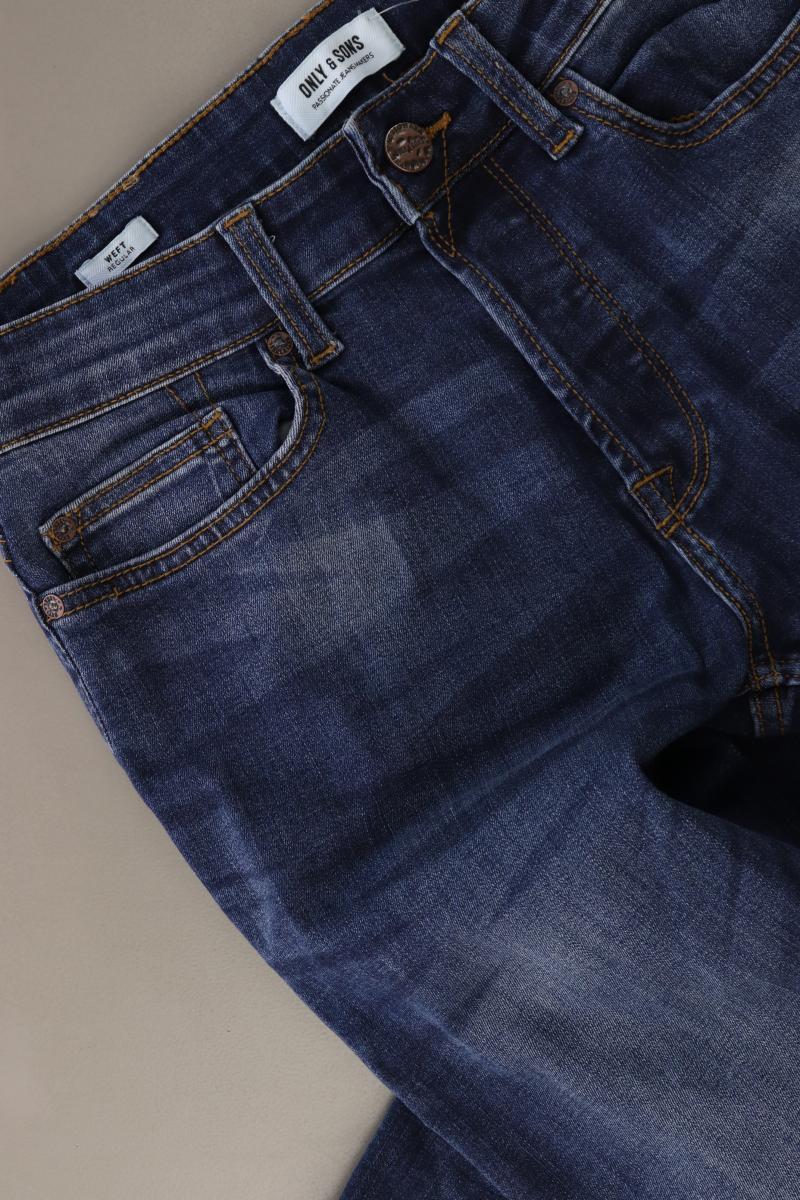 ONLY & SONS Straight Jeans für Herren Gr. W28/L34 blau aus Baumwolle