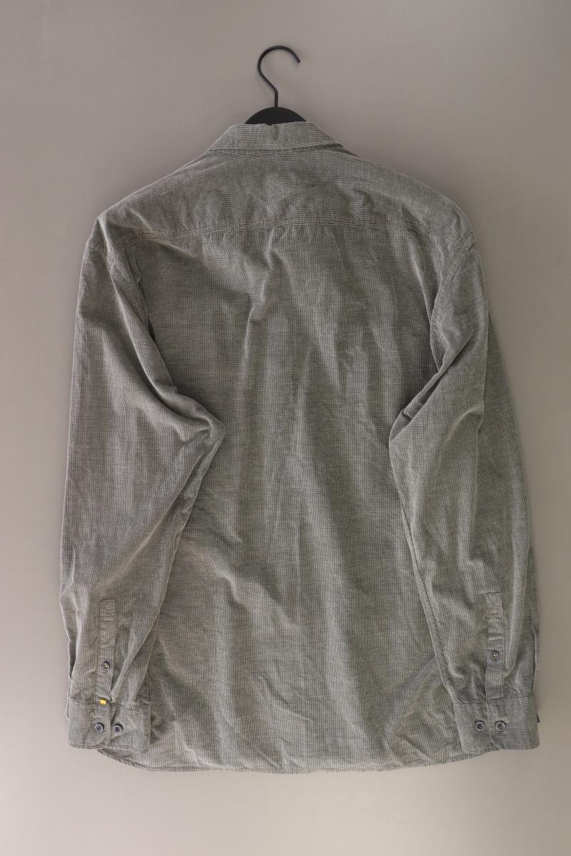 camel active Langarmhemd für Herren Gr. XXL grau aus Baumwolle