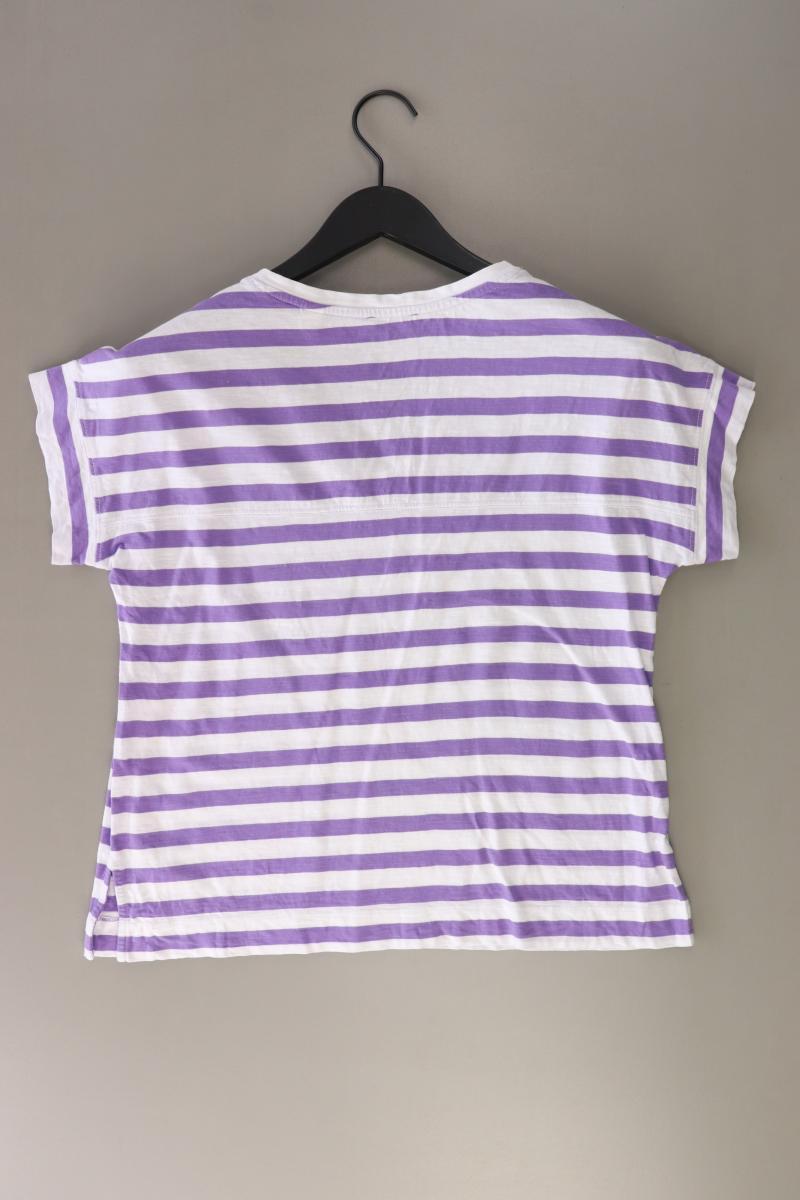 Esprit Ringelshirt Gr. S gestreift Kurzarm lila aus Baumwolle