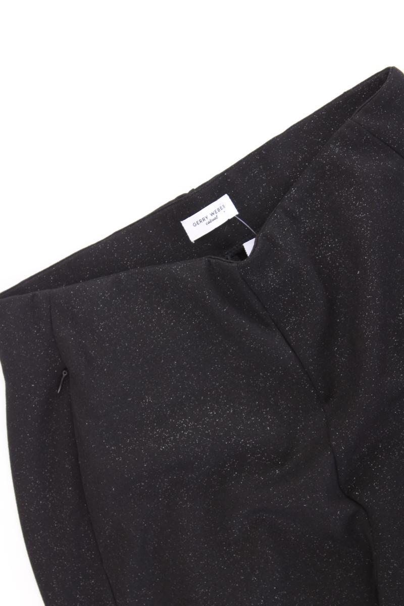 Gerry Weber Stoffhose Gr. 36 neuwertig mit Glitzer schwarz aus Viskose