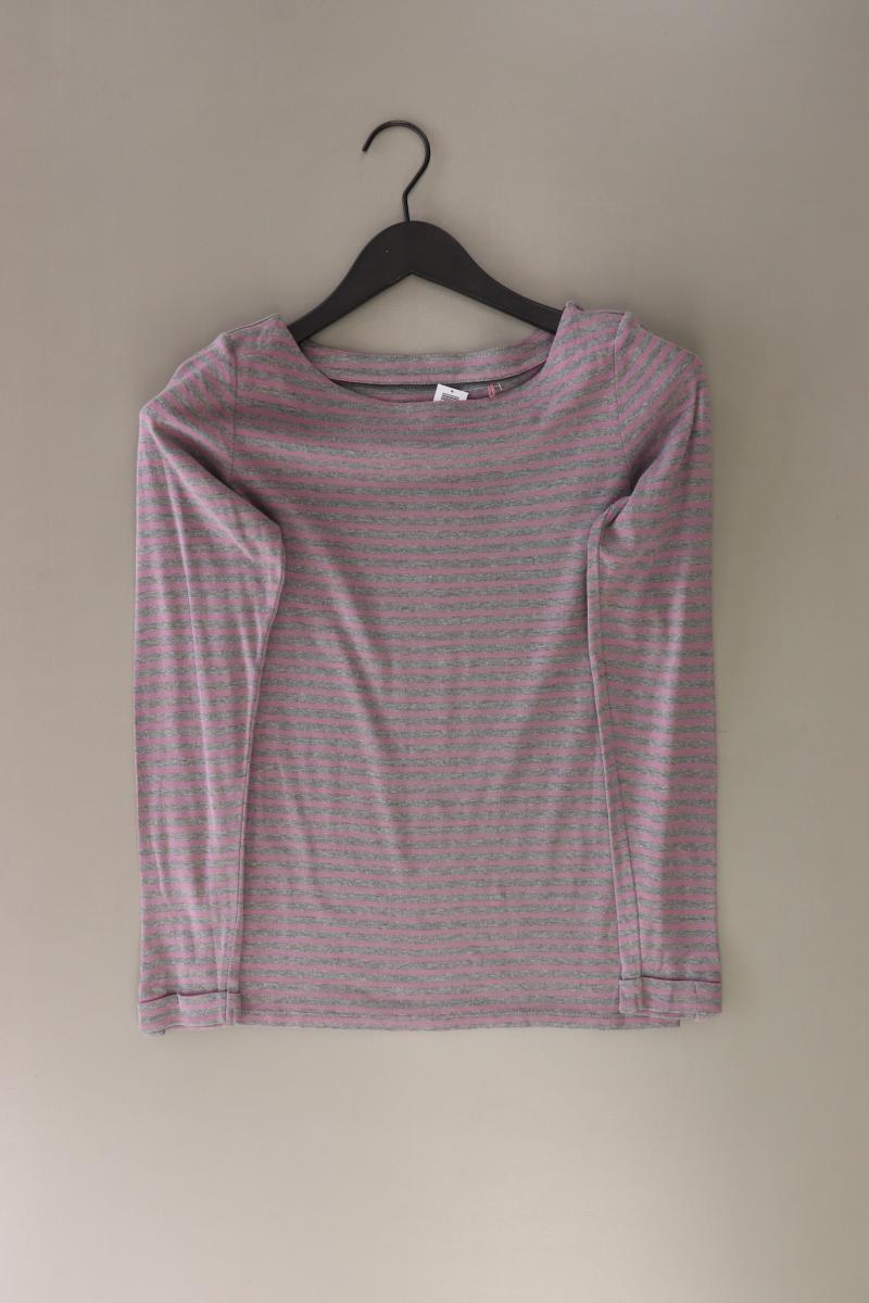 Esprit Ringelshirt Gr. S gestreift Langarm grau aus Baumwolle