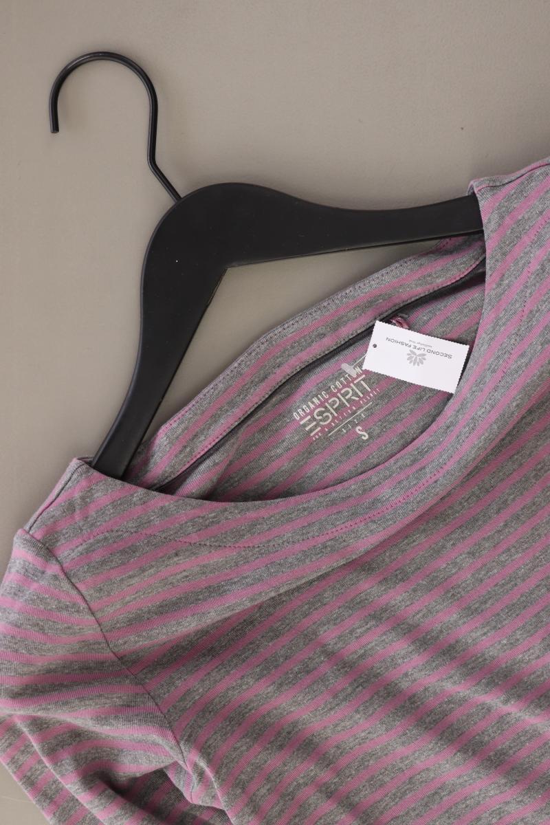 Esprit Ringelshirt Gr. S gestreift Langarm grau aus Baumwolle