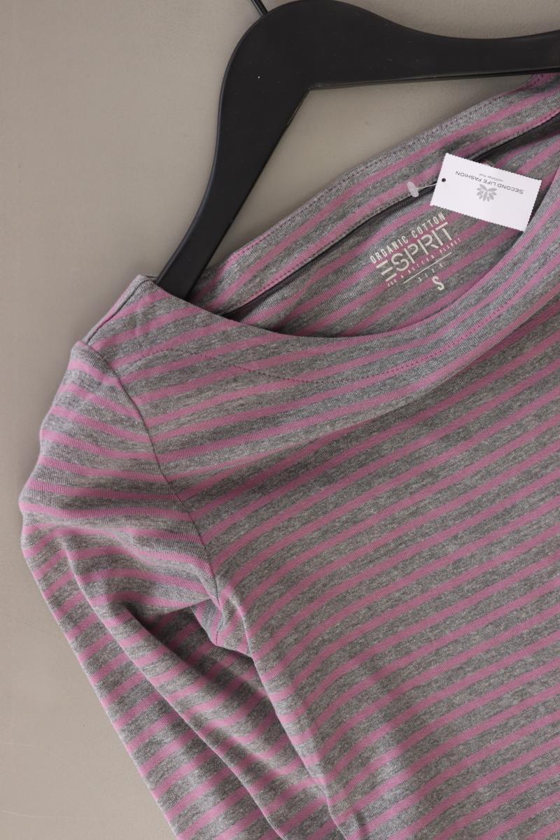 Esprit Ringelshirt Gr. S gestreift Langarm grau aus Baumwolle