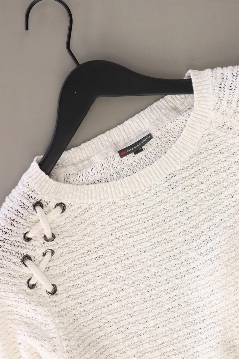Street One Grobstrickpullover Gr. 38 weiß