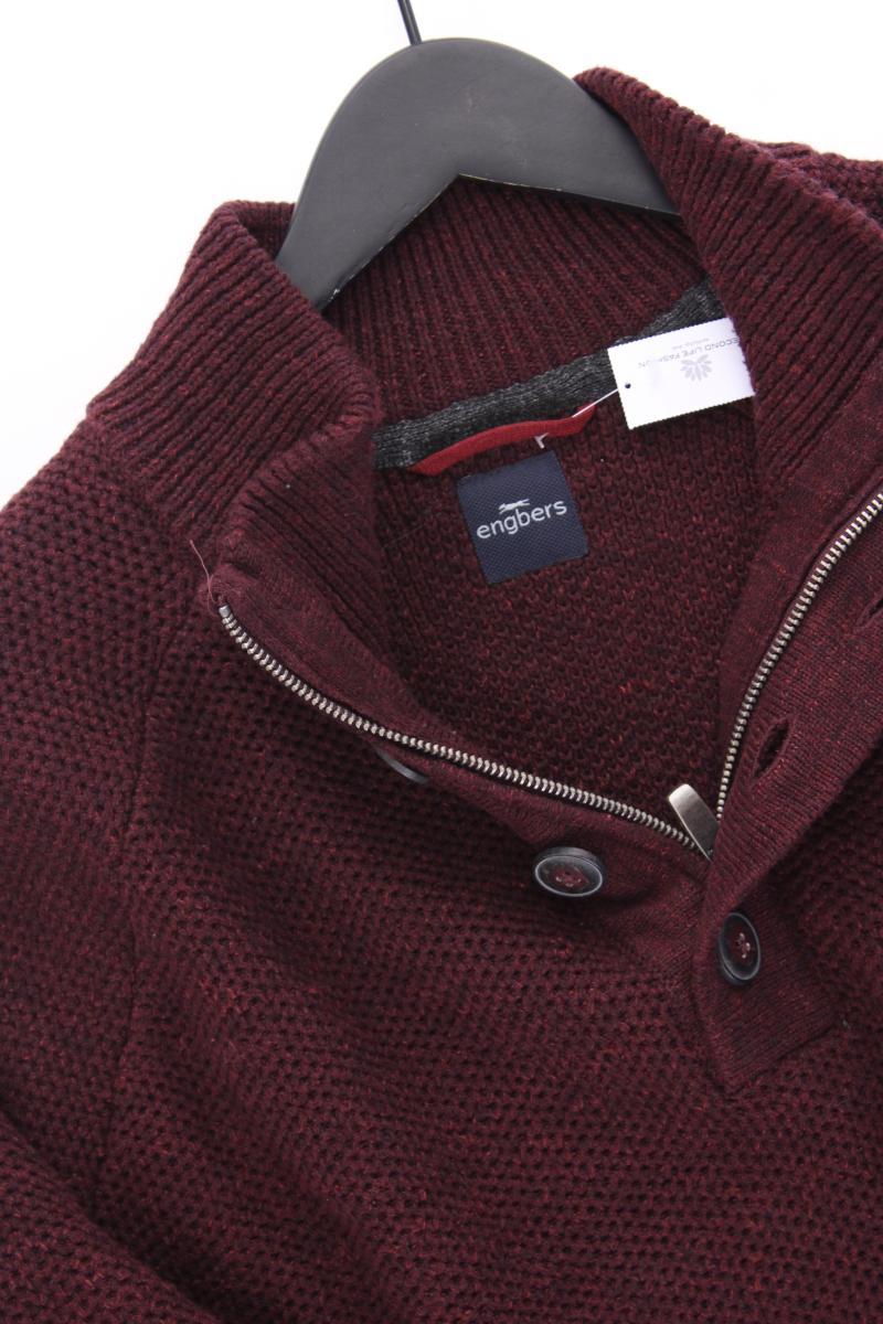Engbers Grobstrickpullover für Herren Gr. XXXL rot aus Baumwolle