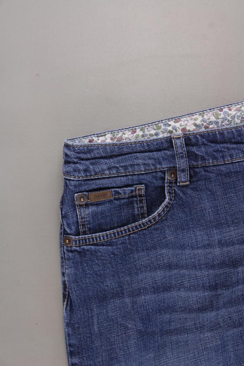 Esprit Jeansrock Gr. 44 blau aus Baumwolle