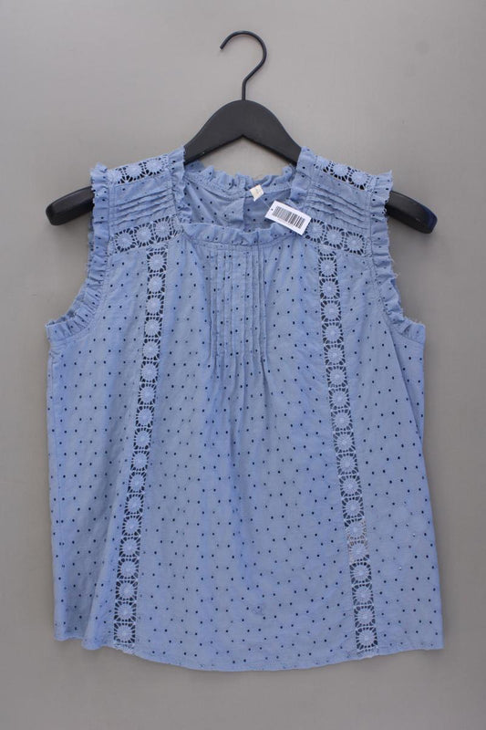 Only Bluse Gr. 40 Ärmellos blau aus Baumwolle