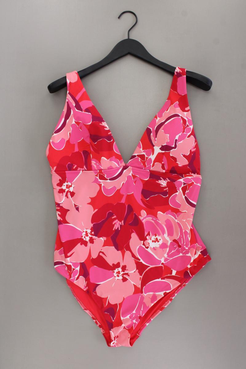 Badeanzug Gr. XL mit Blumenmuster neuwertig rot