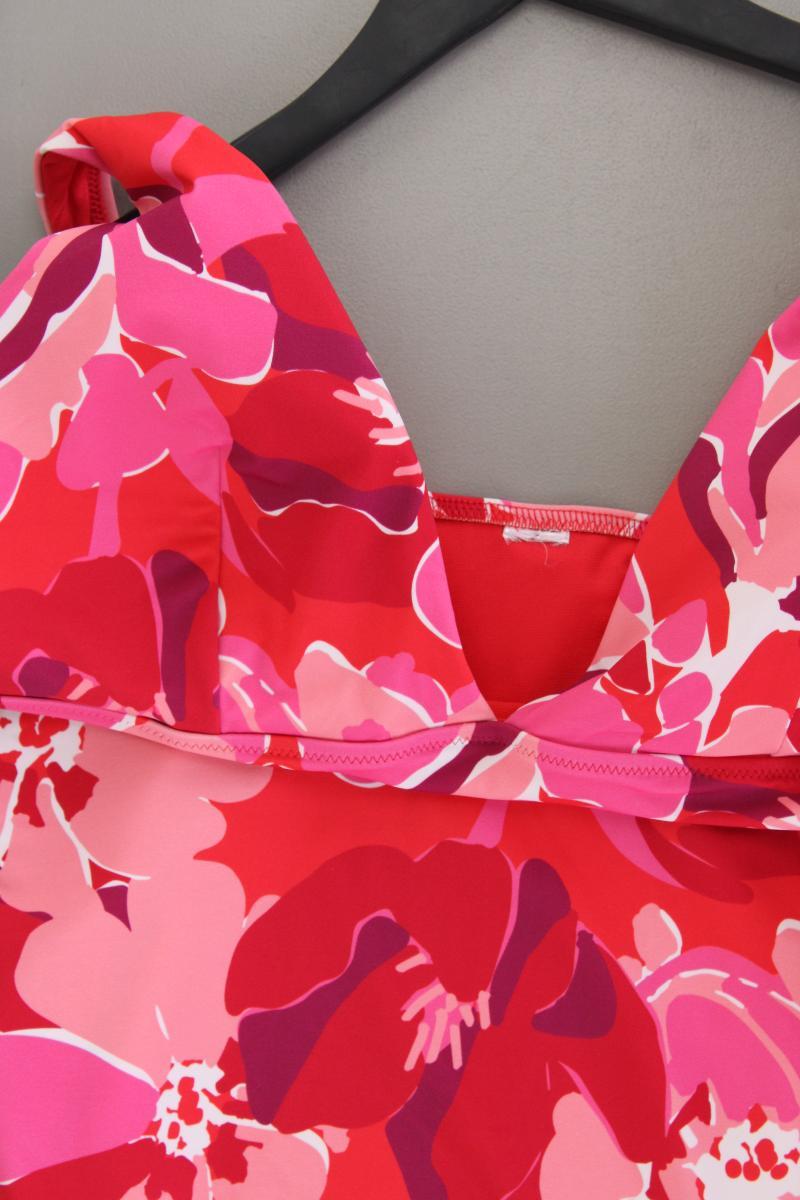 Badeanzug Gr. XL mit Blumenmuster neuwertig rot
