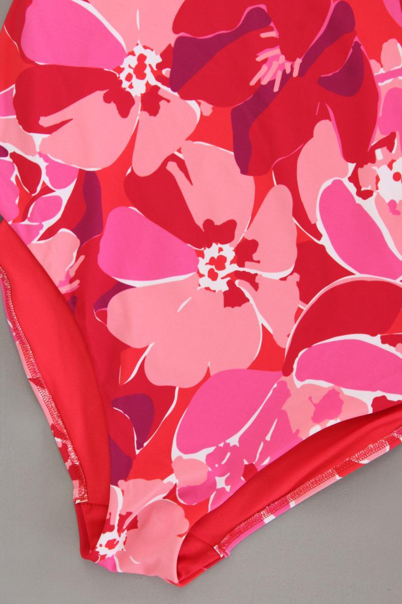 Badeanzug Gr. XL mit Blumenmuster neuwertig rot