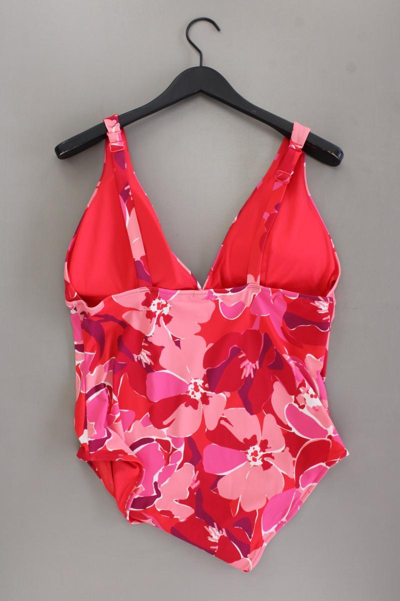 Badeanzug Gr. XL mit Blumenmuster neuwertig rot