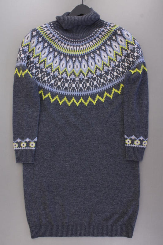Boden Wollkleid Gr. 38 mit Faire-Isle-Muster neuwertig Langarm grau