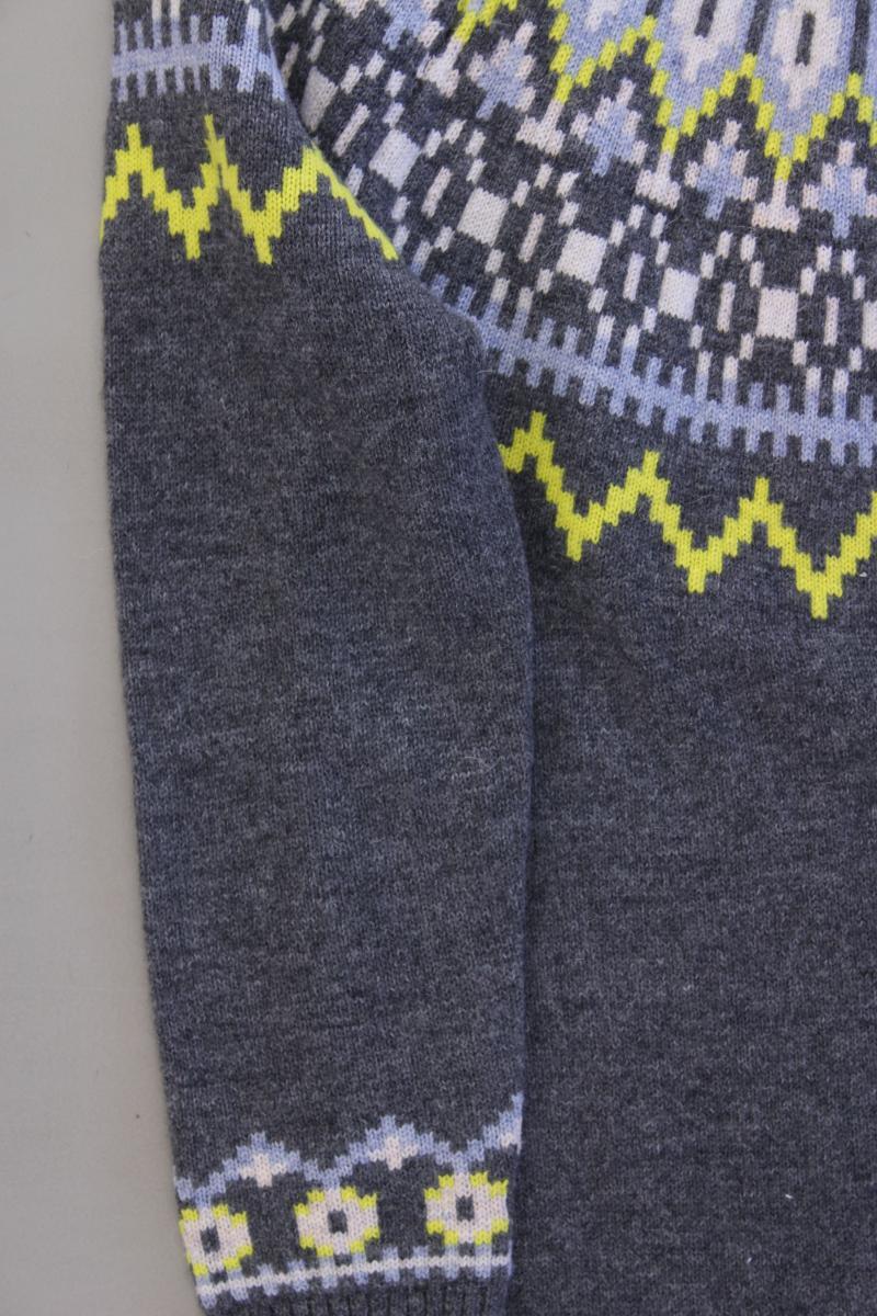 Boden Wollkleid Gr. 38 mit Faire-Isle-Muster neuwertig Langarm grau