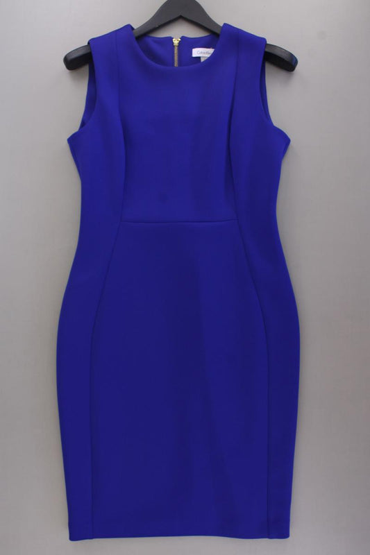 Calvin Klein Etuikleid Gr. US 10 (M) Ärmellos blau aus Polyester