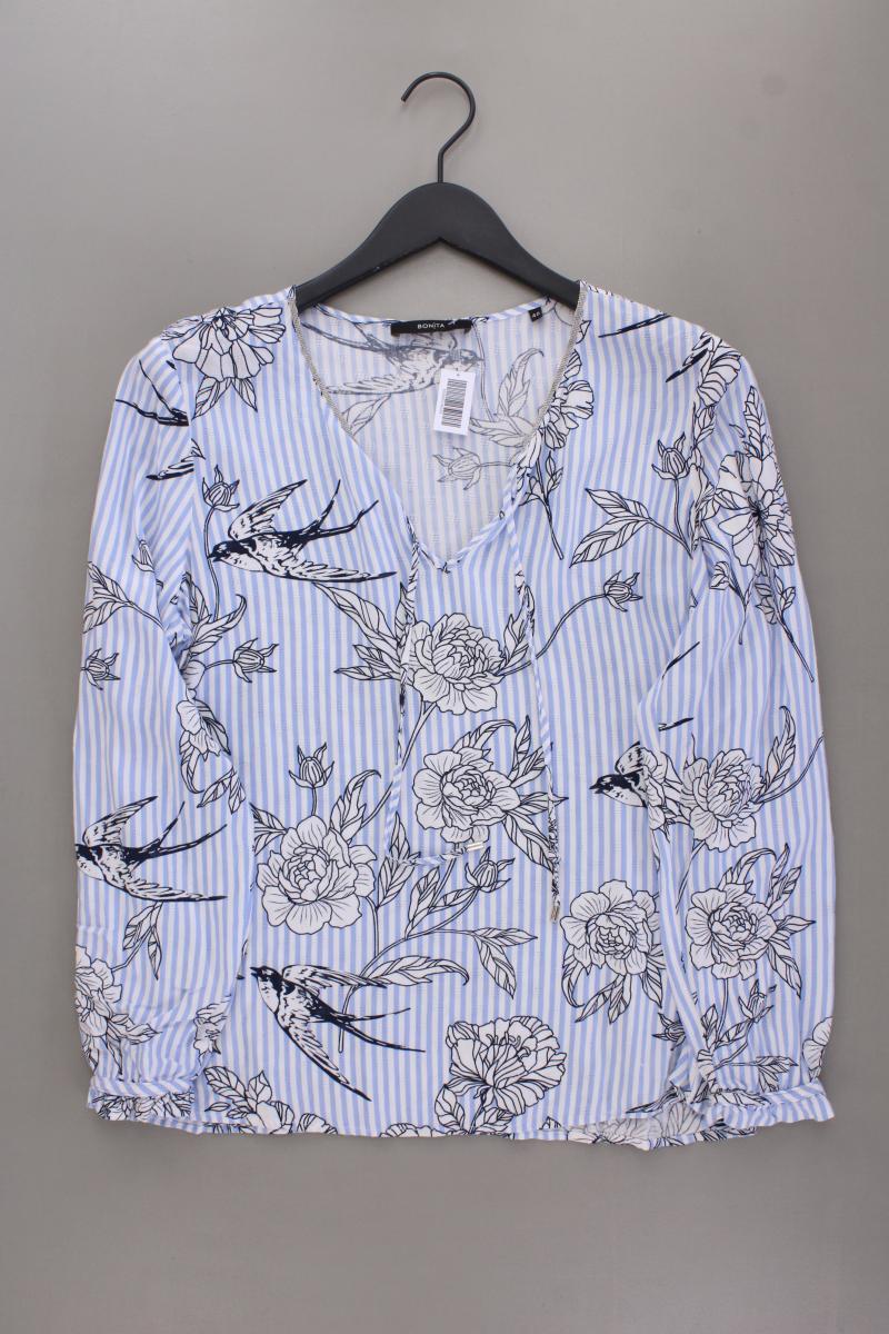 Bonita Langarmbluse Gr. 40 gestreift blau