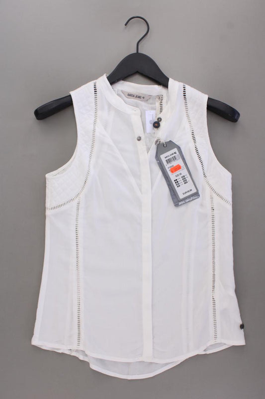Garcia Jeans Ärmellose Bluse Gr. XS neu mit Etikett Neupreis: 35,0€! weiß
